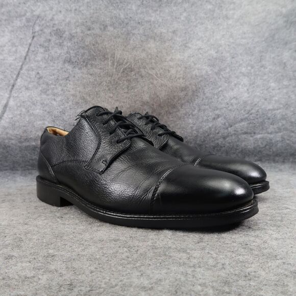Belvedere Shoes Men 10.5 Oxford Cap Toe Duke Leather Black Classic Comfort Dress main image 12
